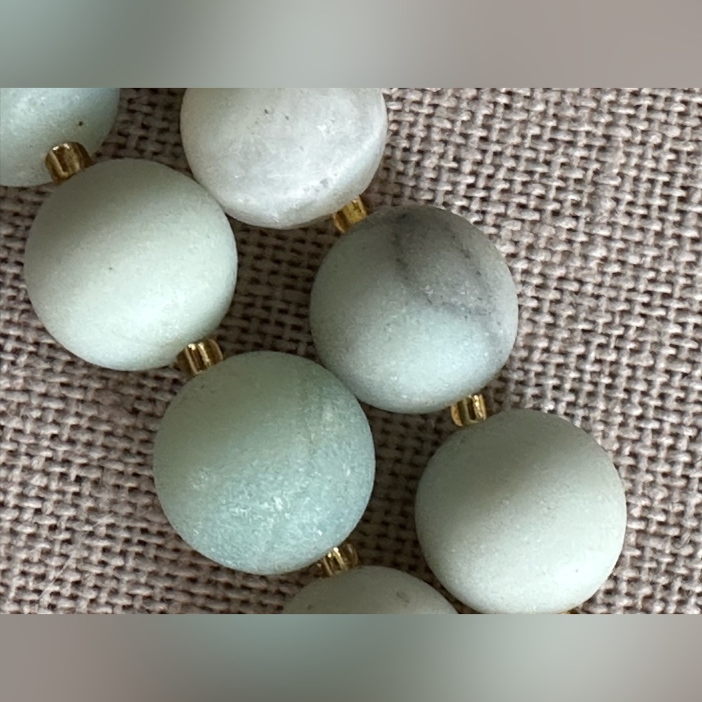 26-1/2 inch Amazonite bead necklace NWOT - Picture 9 of 13